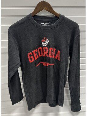 Pro Edge Men’s Georgia Bulldog Gray Thermal Size Medium M